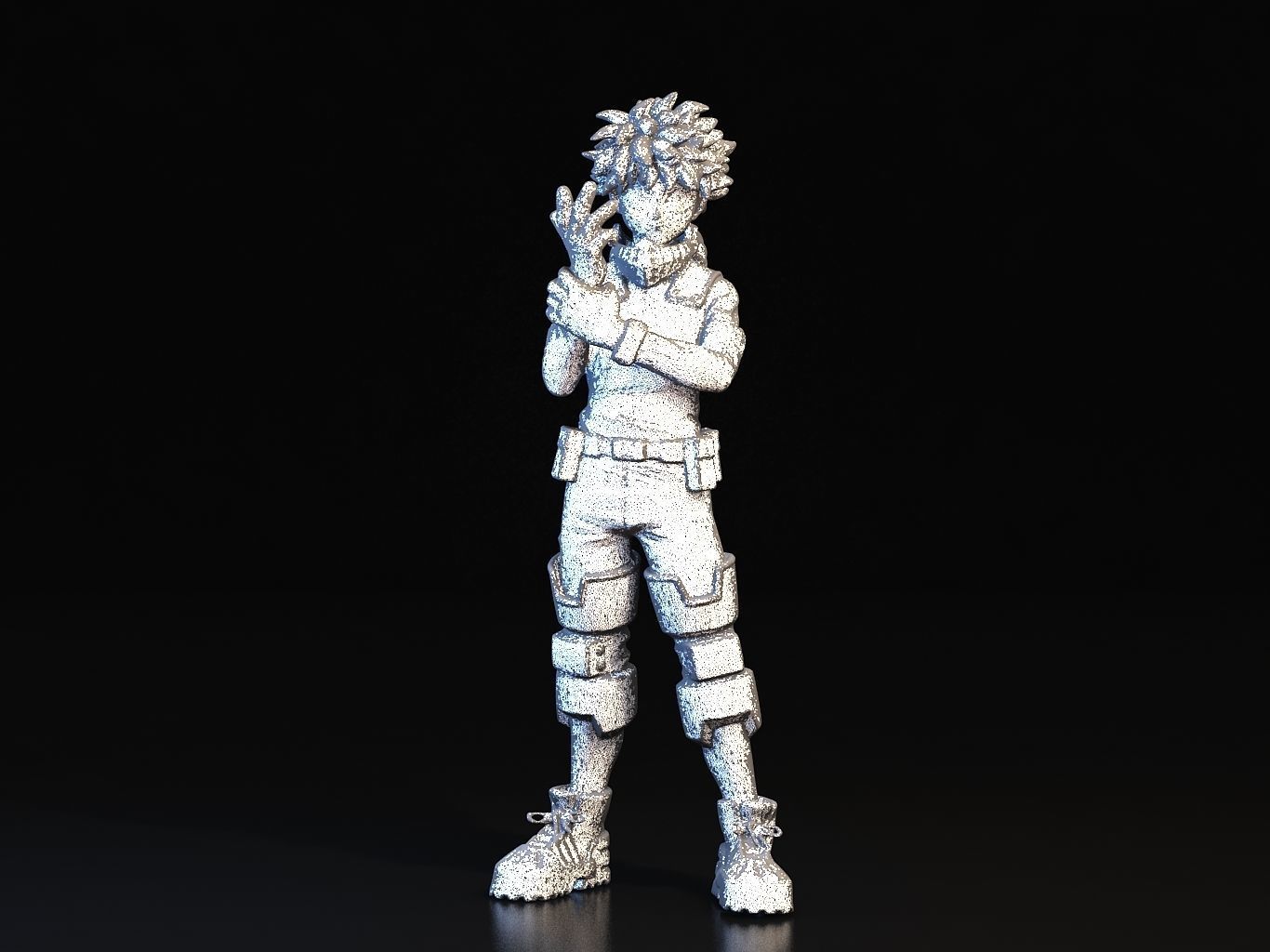 DEKU 3D hero academia figure 3D model_21