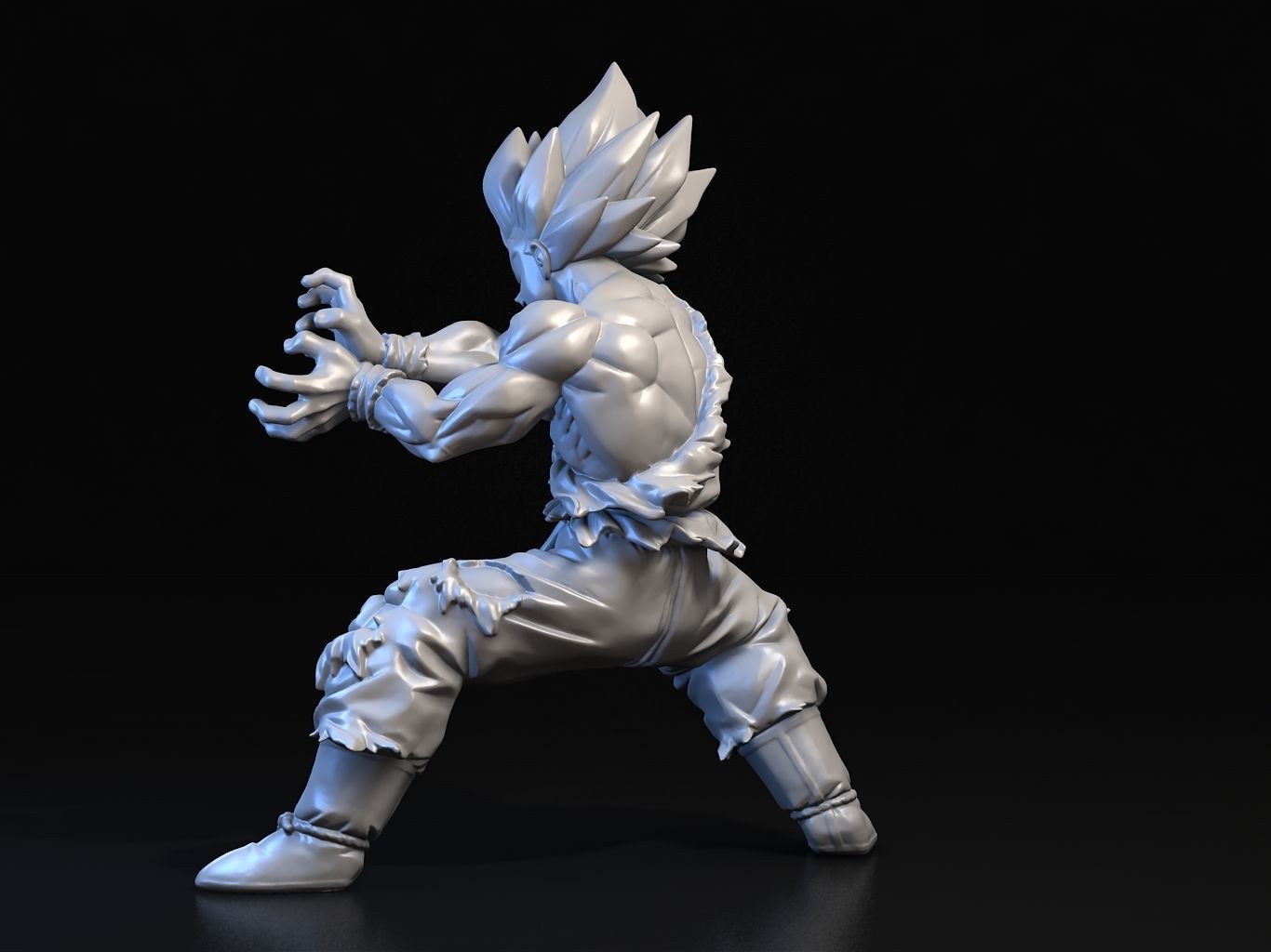 Goku SS Kamehameha 3D model_15