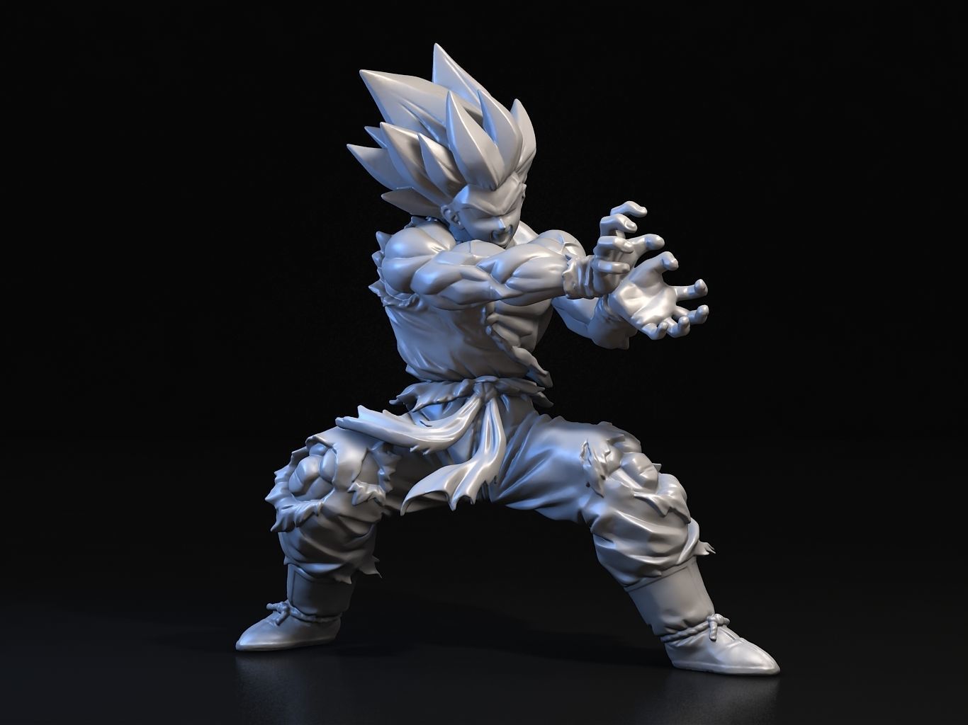 Goku SS Kamehameha 3D model_18
