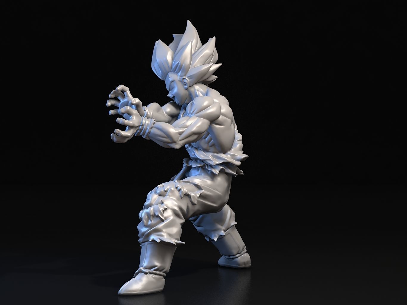 Goku SS Kamehameha 3D model_16