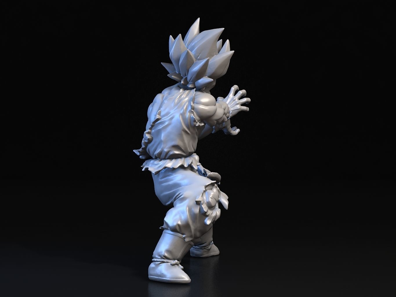 Goku SS Kamehameha 3D model_12