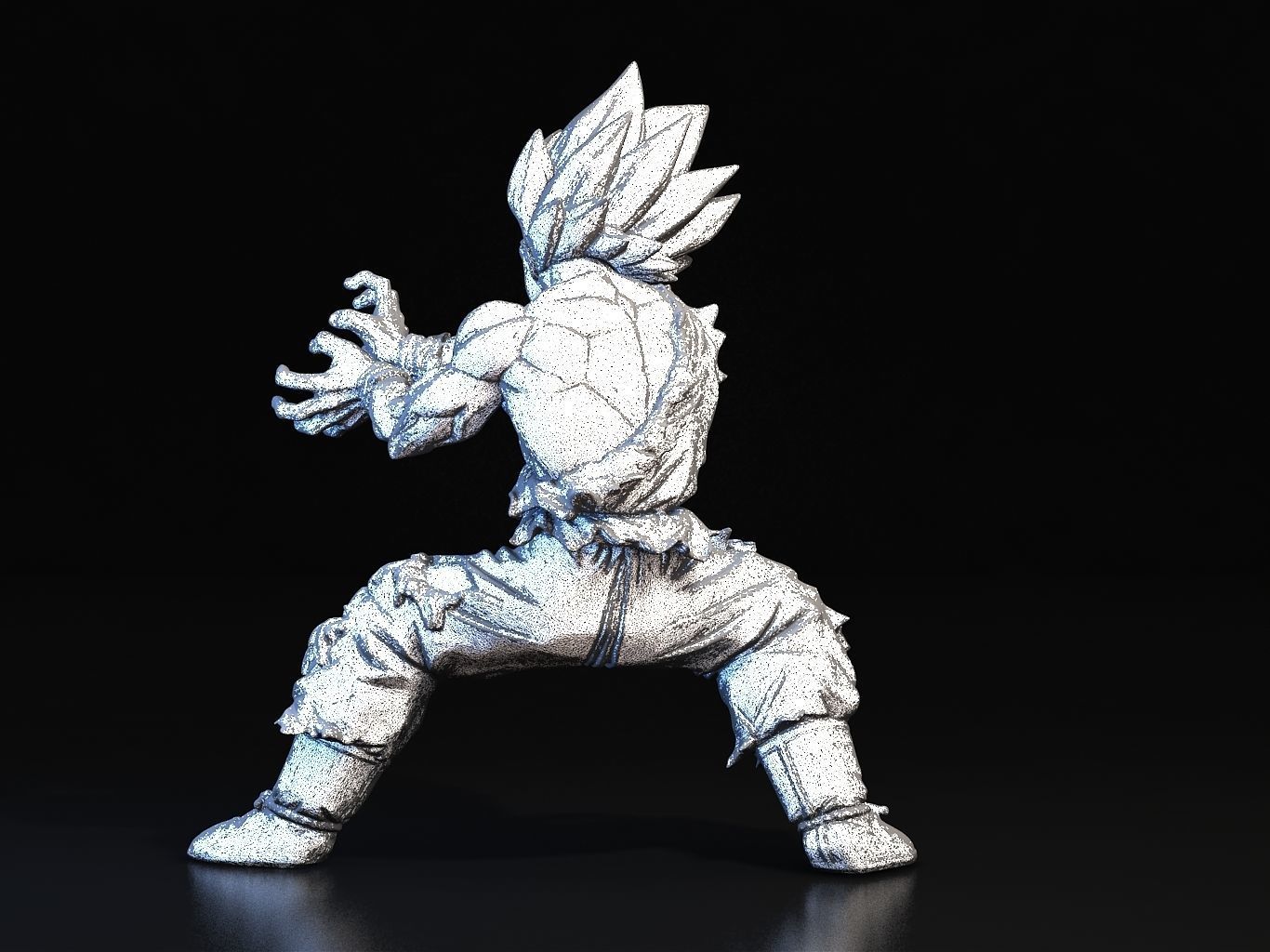 Goku SS Kamehameha 3D model_23