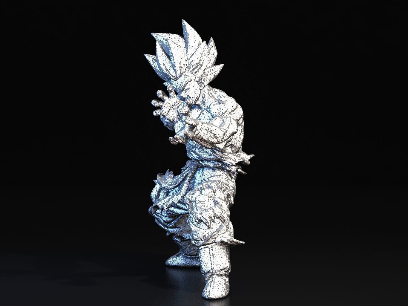 Goku SS Kamehameha 3D model_26