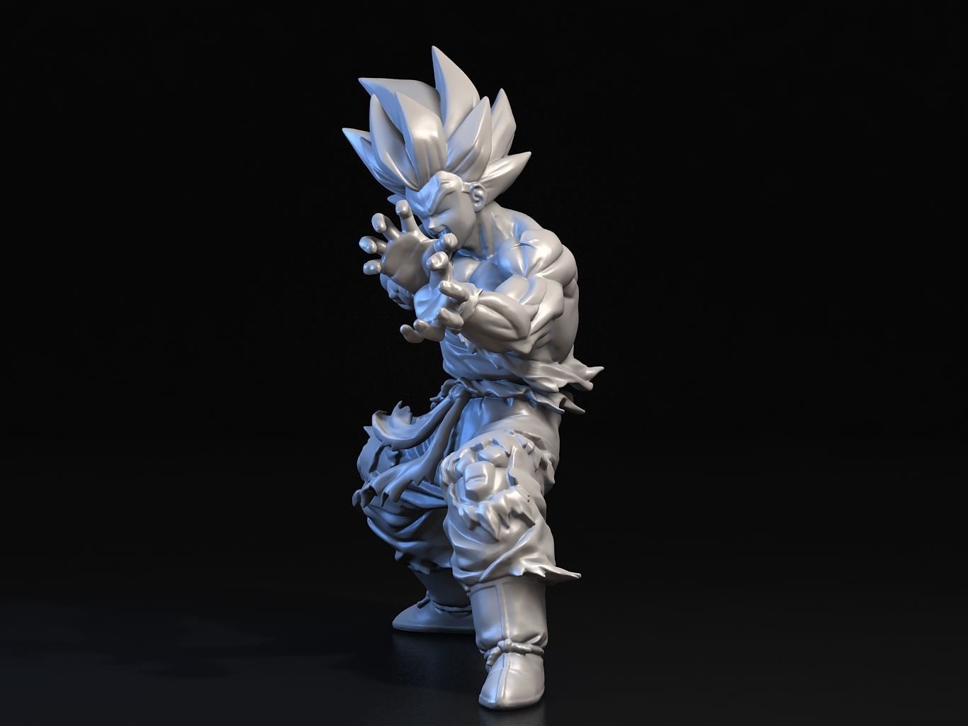 Goku SS Kamehameha 3D model_17