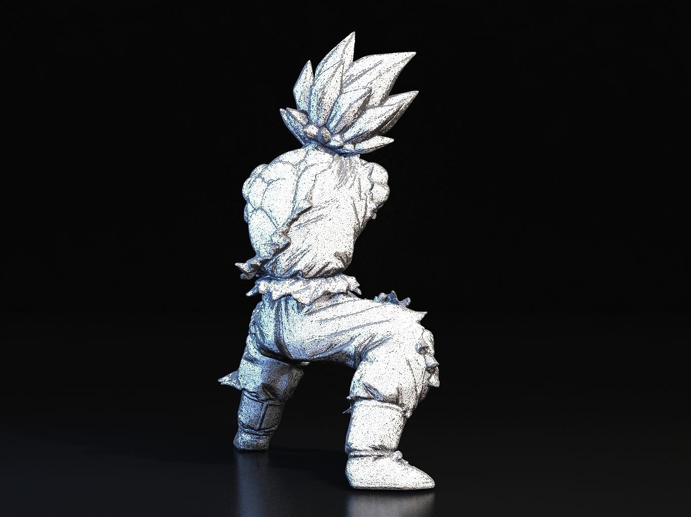 Goku SS Kamehameha 3D model_22