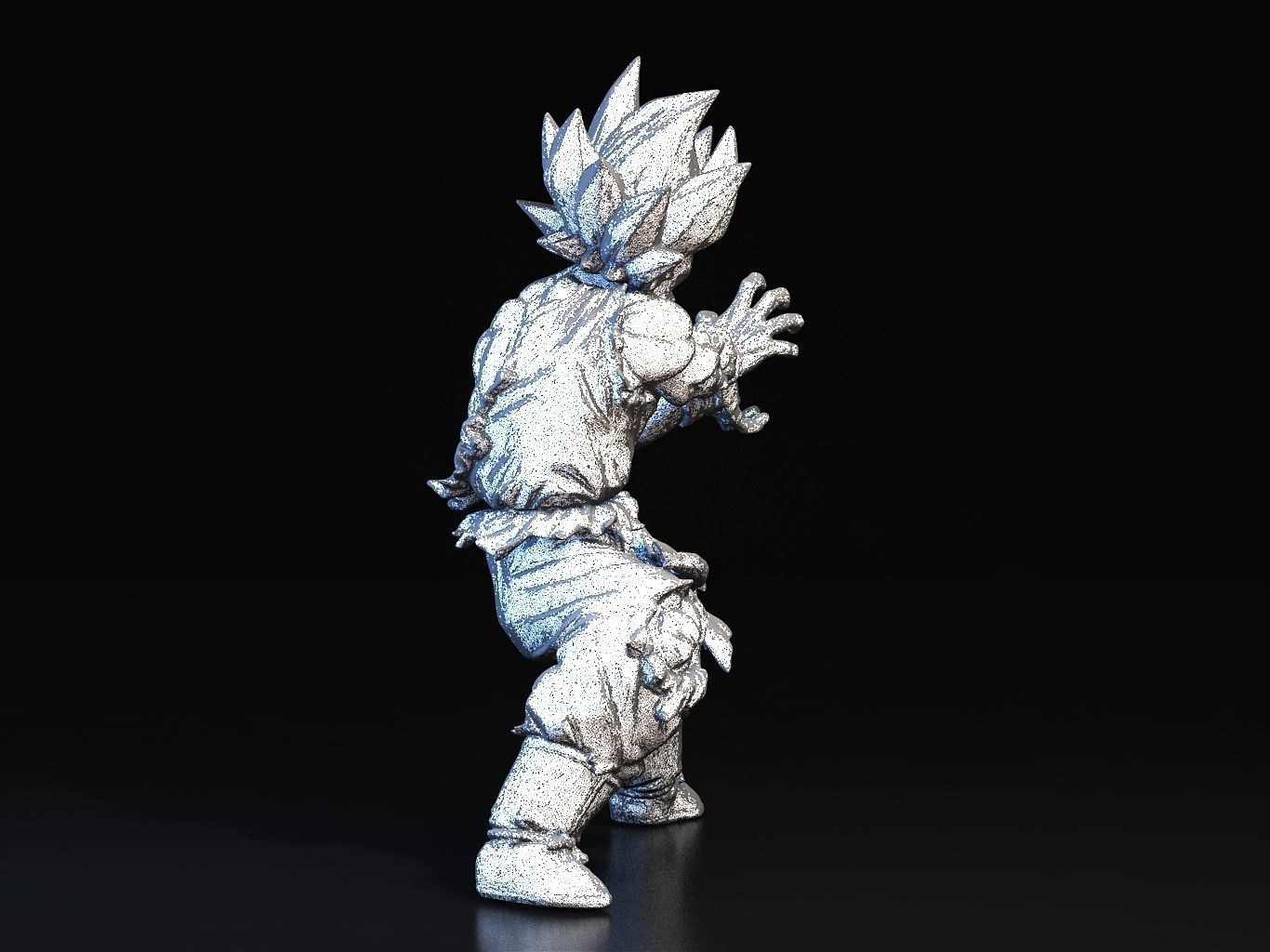Goku SS Kamehameha 3D model_21