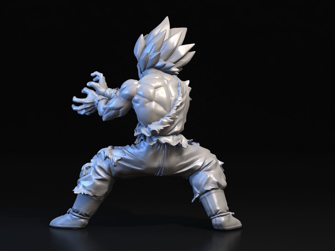 Goku SS Kamehameha 3D model_14