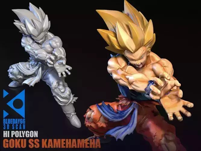 Goku SS Kamehameha 3D model