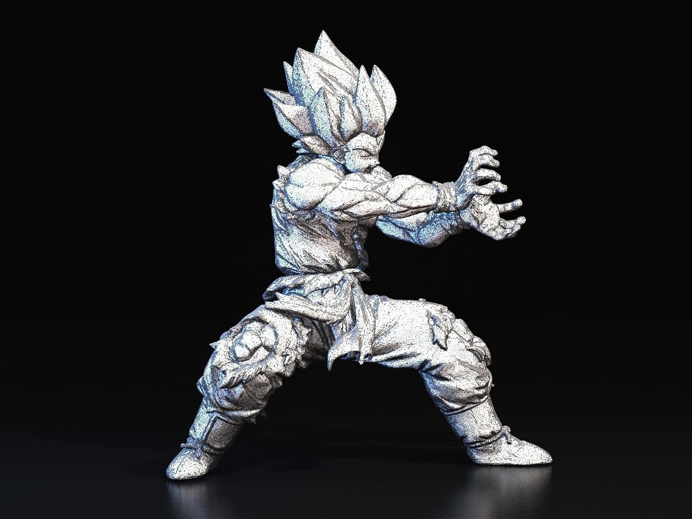 Goku SS Kamehameha 3D model_20