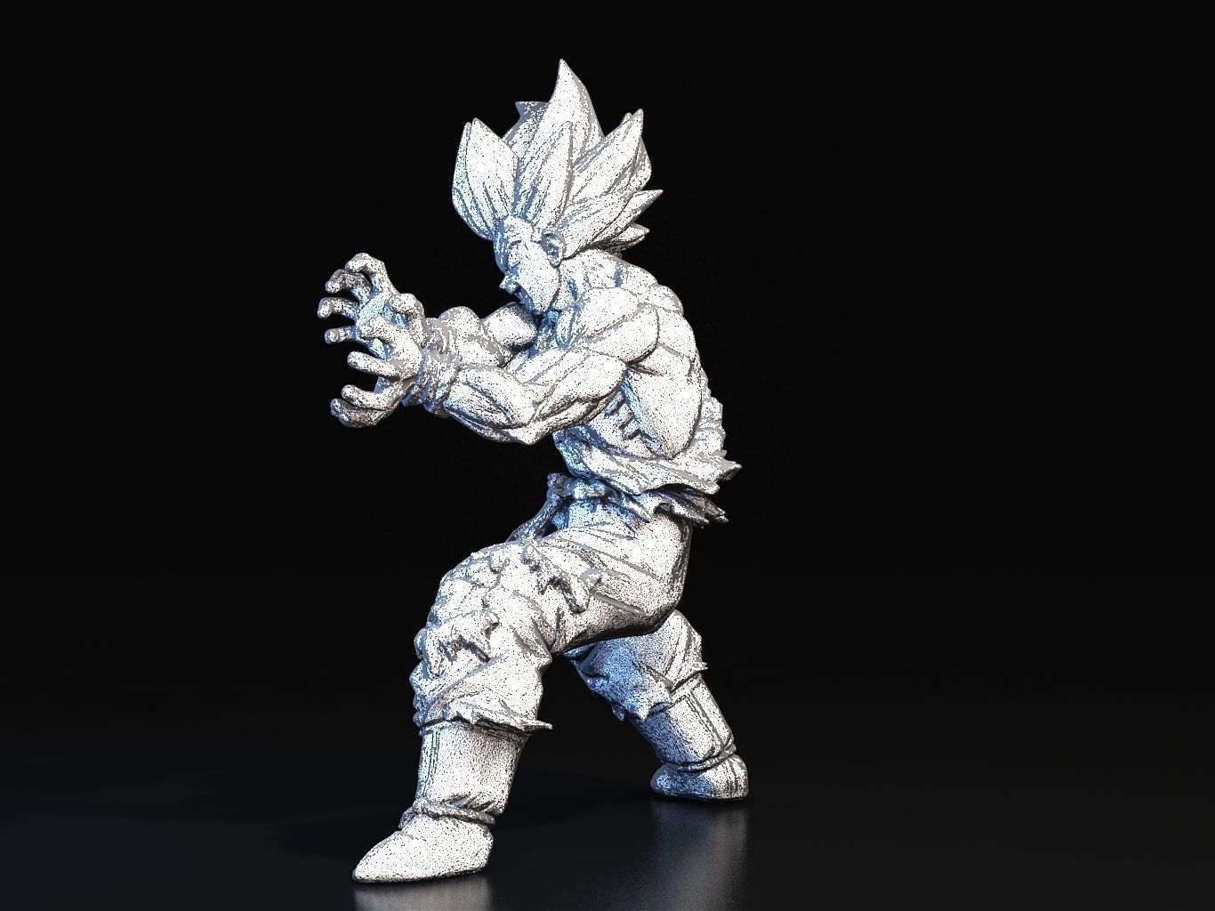 Goku SS Kamehameha 3D model_25