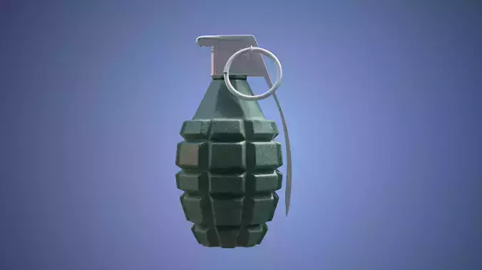 Low Poly MK2 Hand Grenade