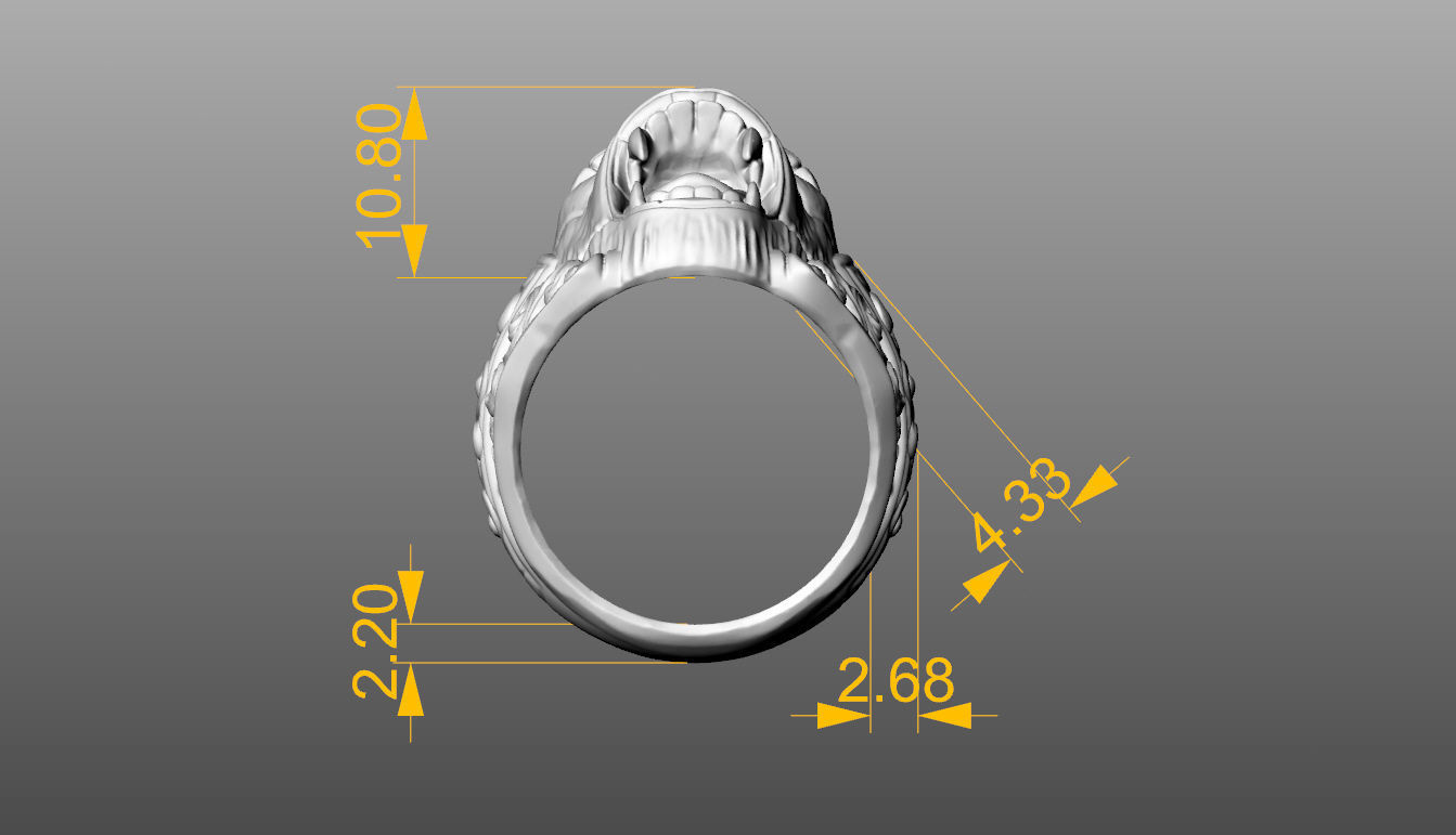 GORILLA RING 3D print model_8