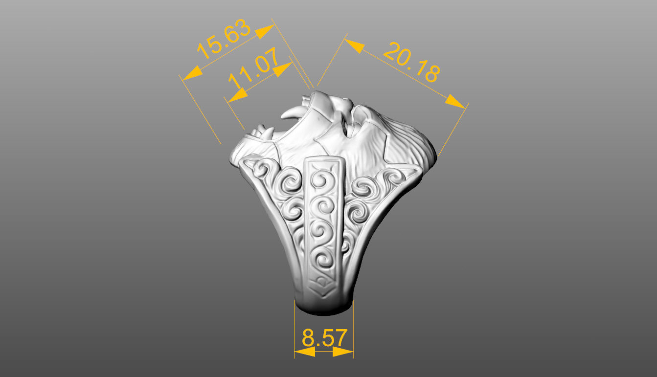 GORILLA RING 3D print model_9