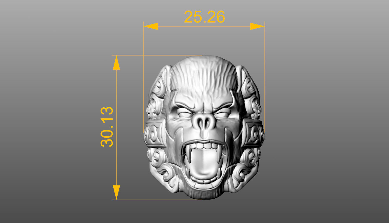 GORILLA RING 3D print model_10