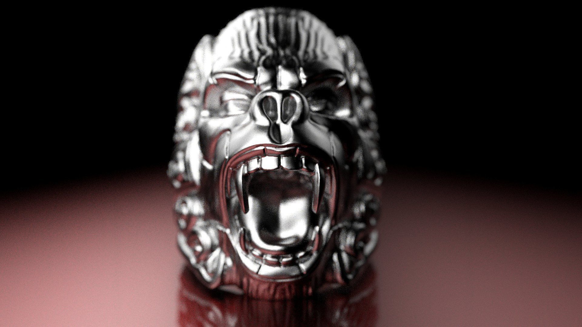 GORILLA RING 3D print model_3