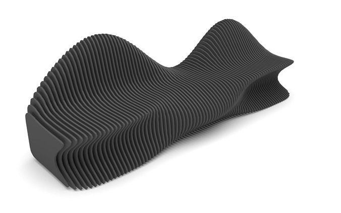 Parametric bench 4 3D model