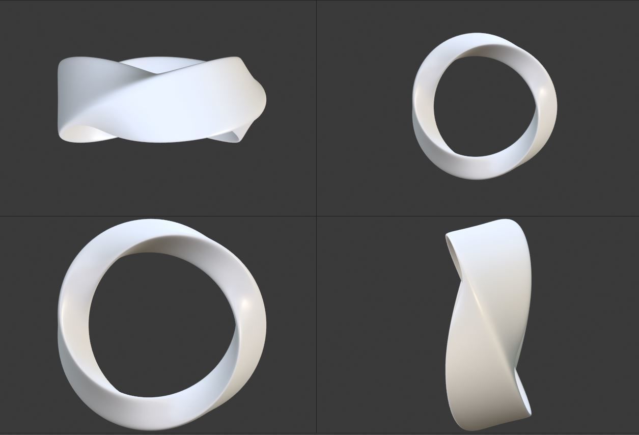 Soft twisted ring 3D print model_2