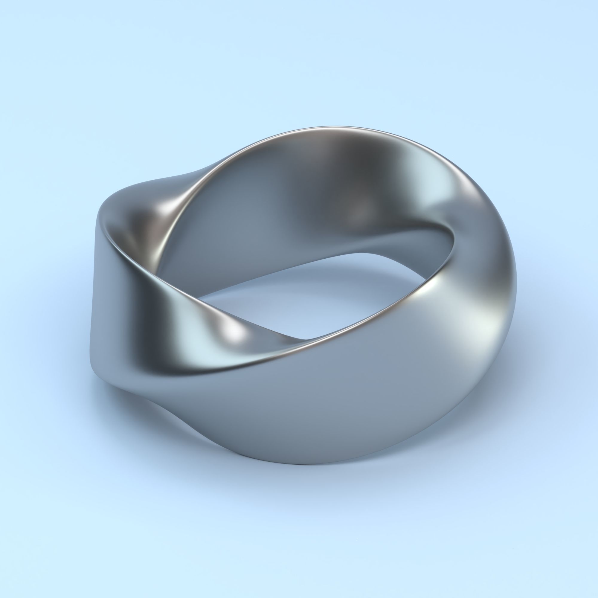 Soft twisted ring 3D print model_1