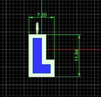 Alphabet pendants from A TO Z  3D print model_15