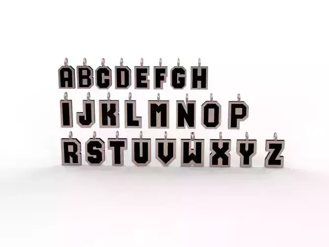Alphabet pendants from A TO Z 