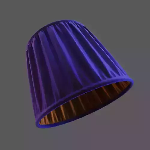 Blue Lampshade Free 3D model