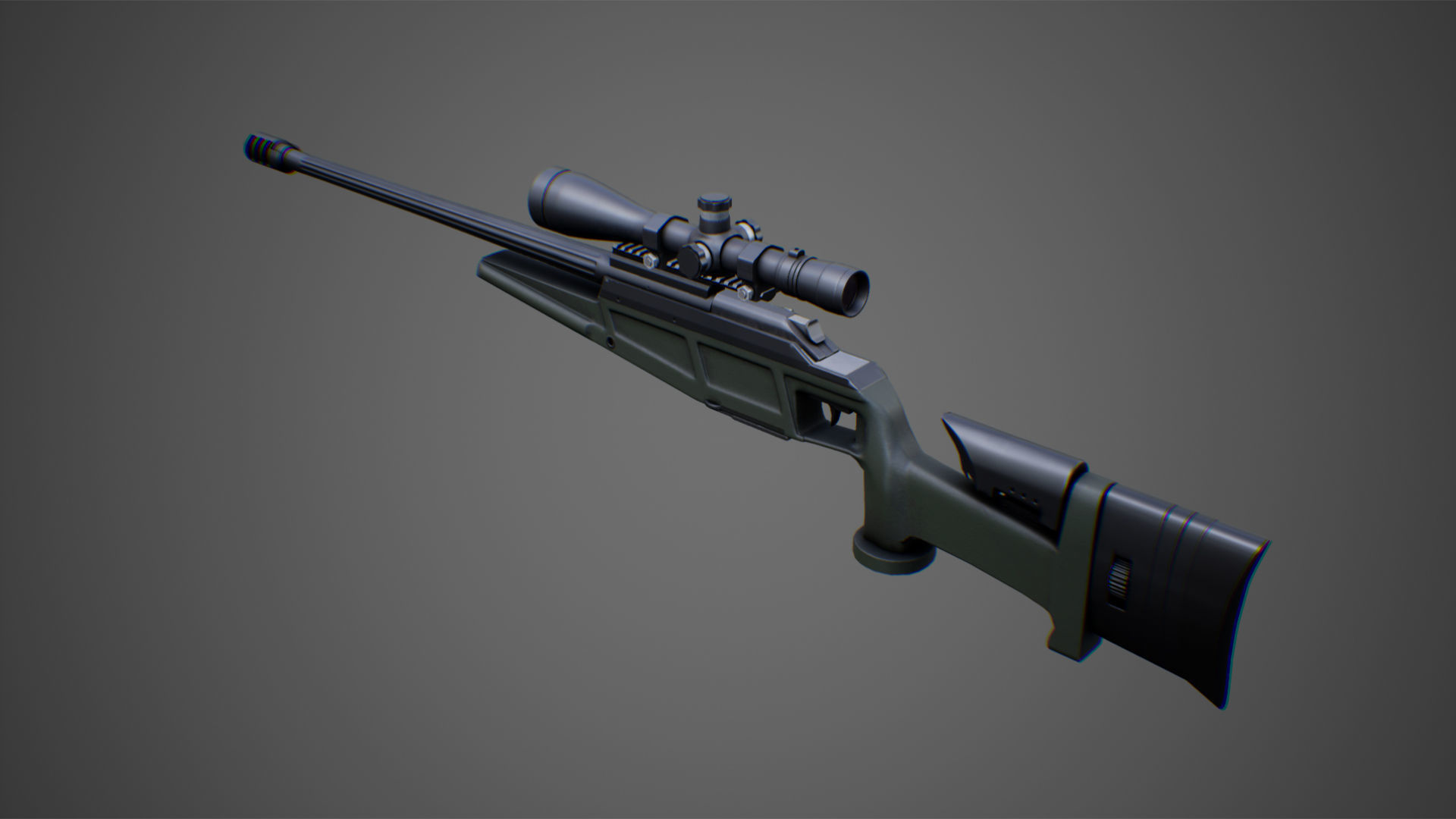 Weapons pack 01 with character animations 3D model_6