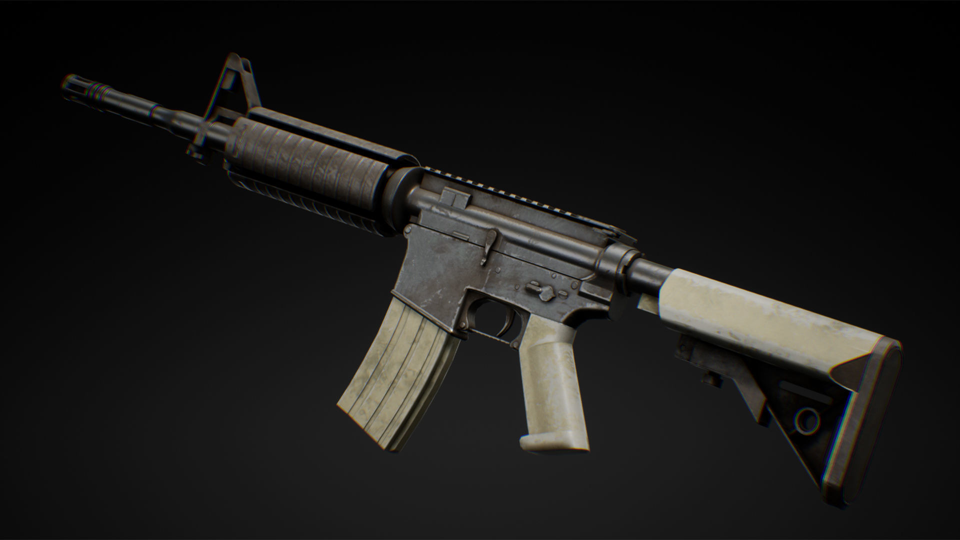 Weapons pack 01 with character animations 3D model_14