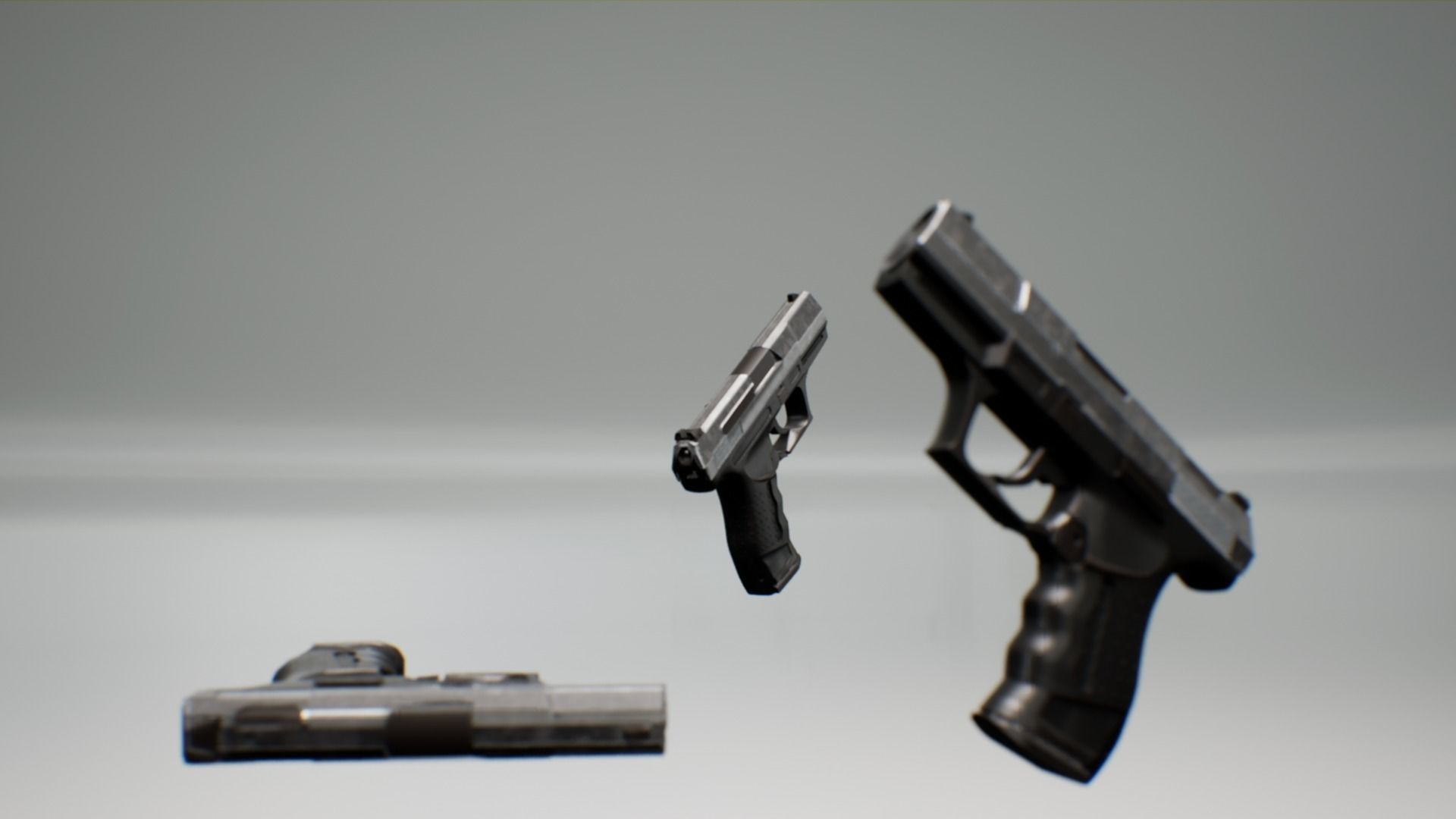 Weapons pack 01 with character animations 3D model_24