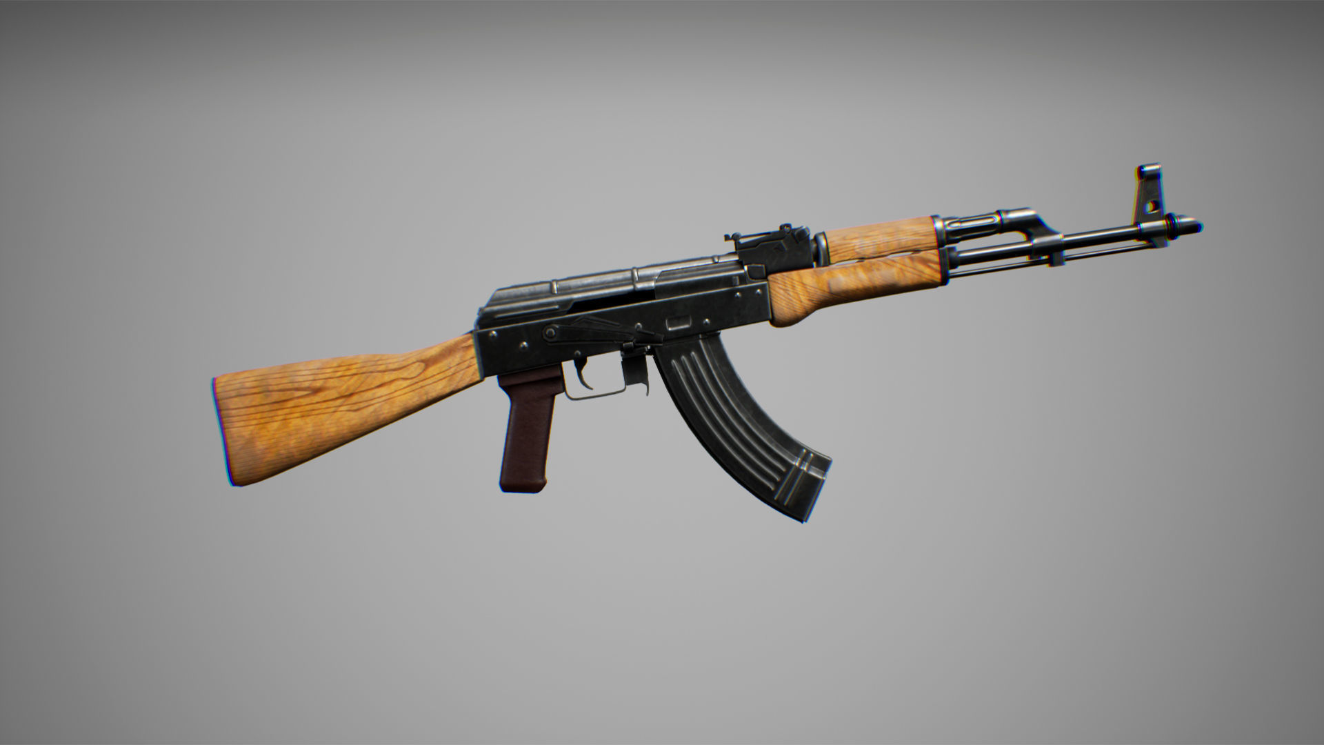 Weapons pack 01 with character animations 3D model_10