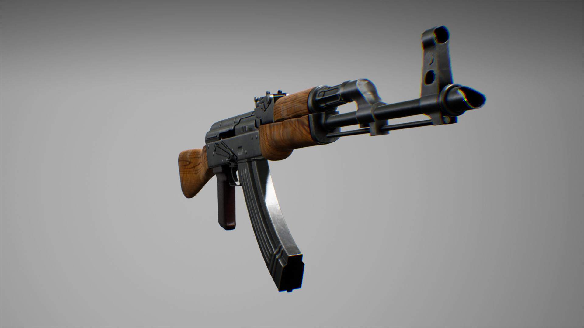 Weapons pack 01 with character animations 3D model_7