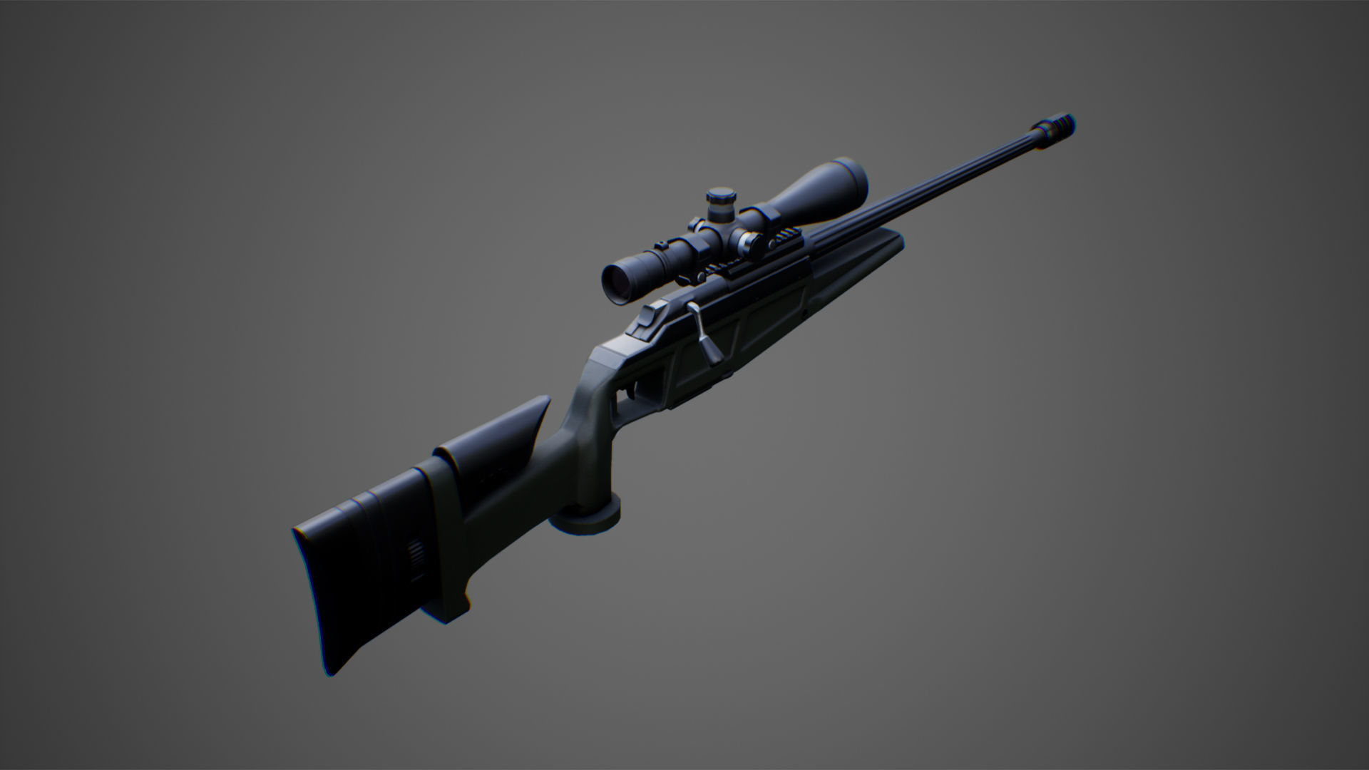 Weapons pack 01 with character animations 3D model_5