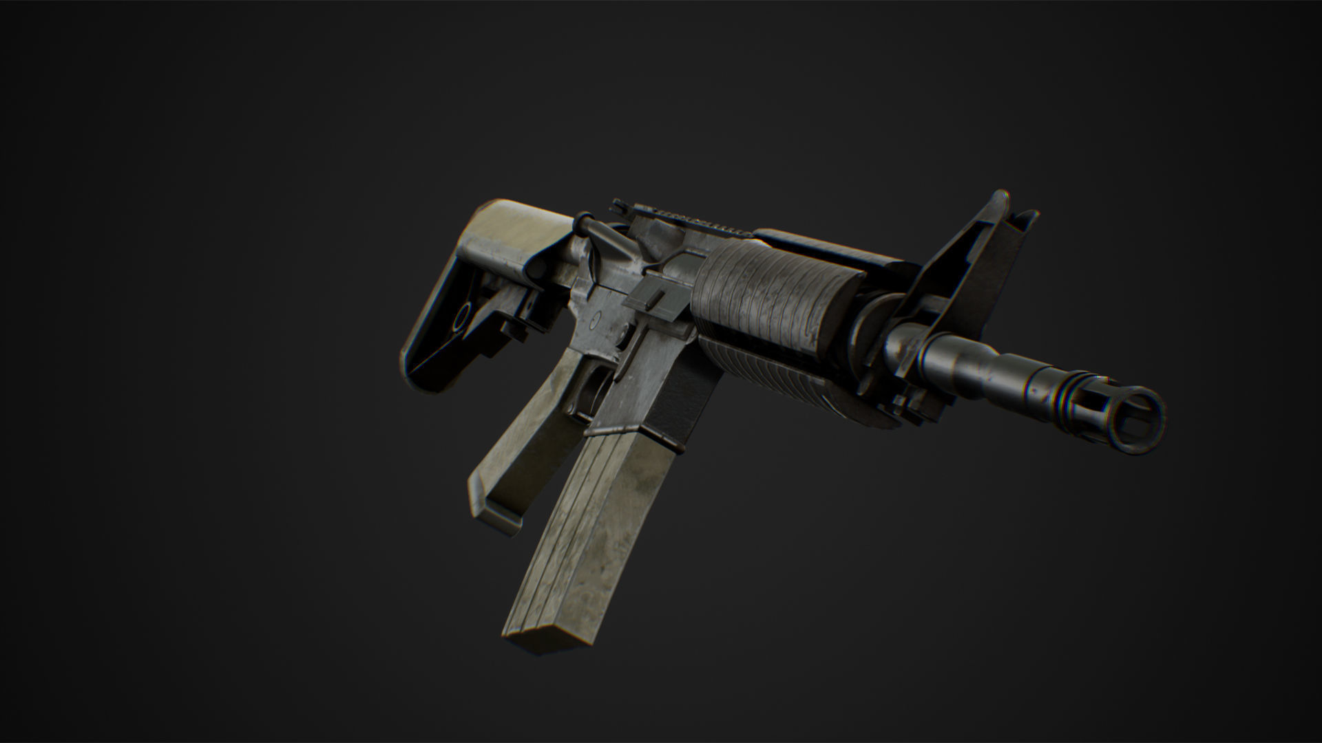 Weapons pack 01 with character animations 3D model_13
