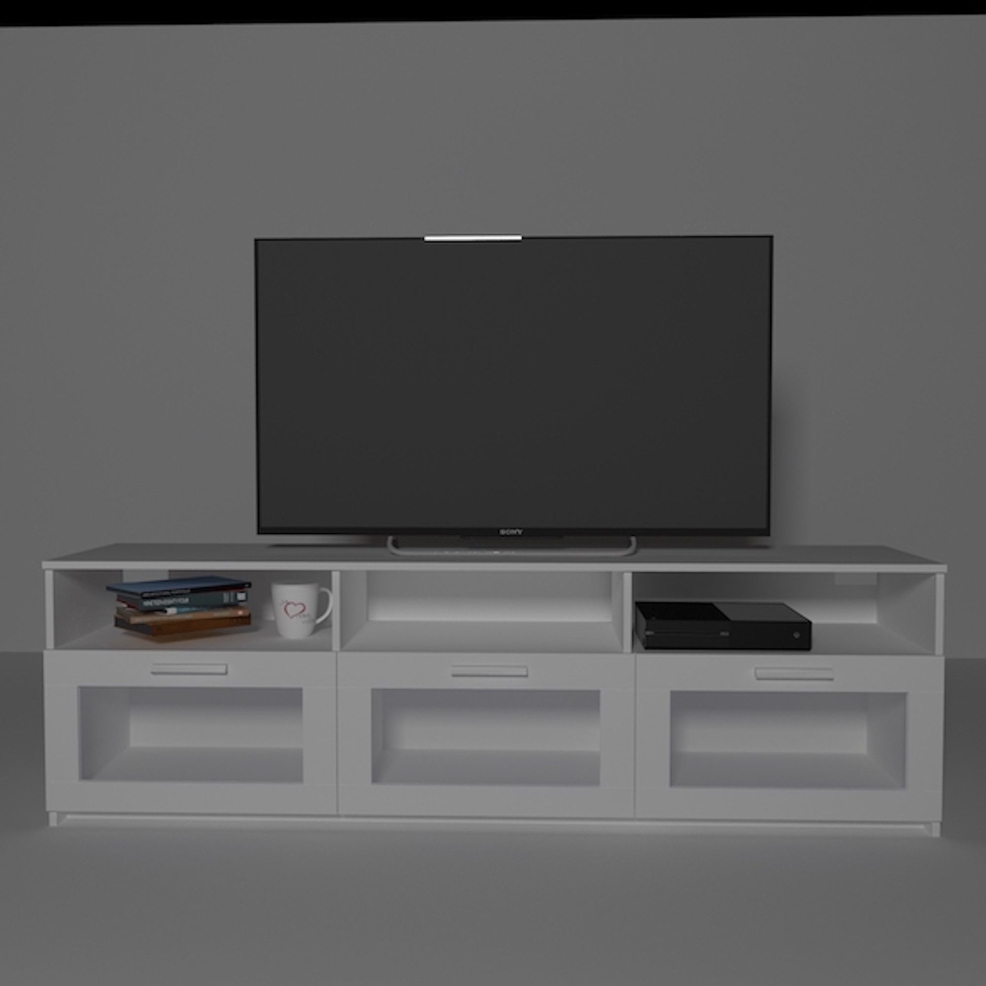 TV Stand Brimnes collection free 3D model CGTrader