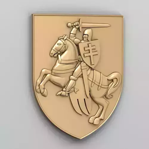 Coat of arms of Belarus Pogonya - type A 3D model