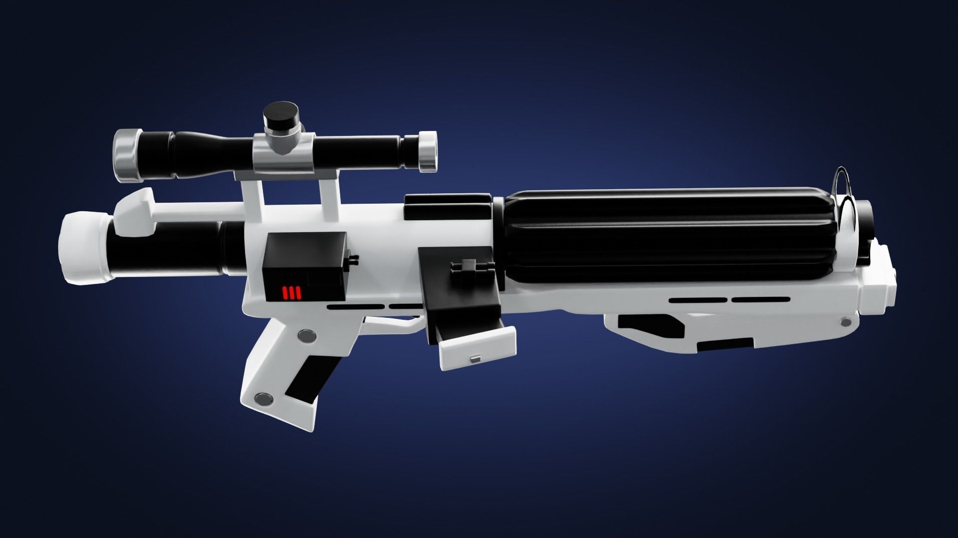 First Order Stormtrooper Blaster 3D model_4