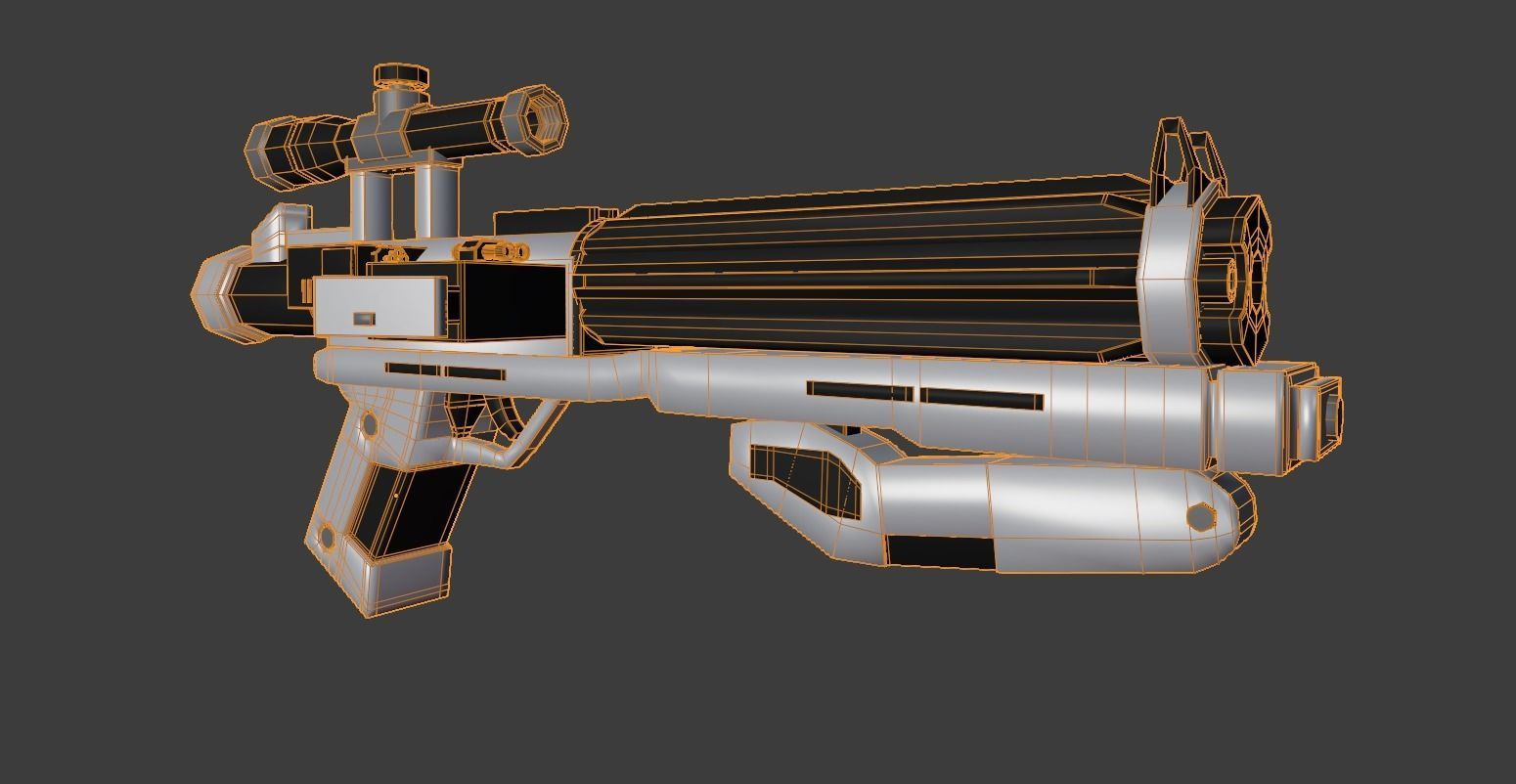 First Order Stormtrooper Blaster 3D model_2