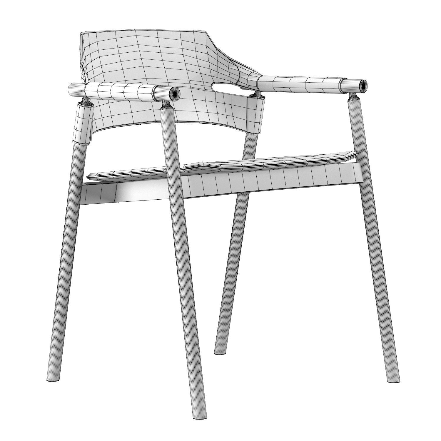 Suite P L CU Armchair 3D model_4