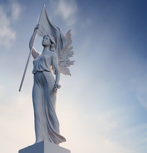 Liberty Angel Statuette 3D print model