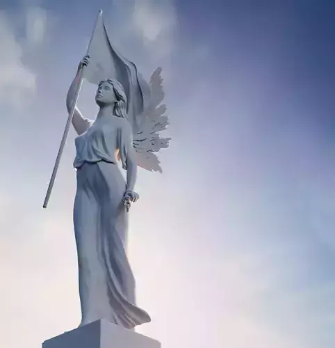 Liberty Angel Statuette 3D print model