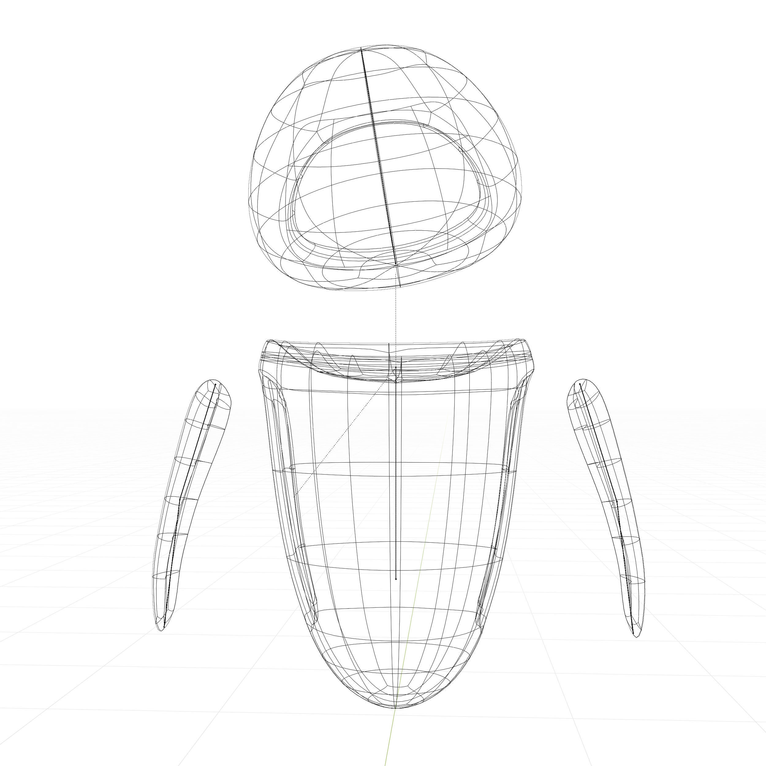 Eva - Wall-E Low-poly 3D model_12