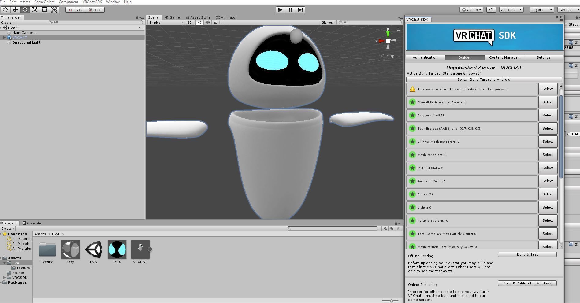 Eva - Wall-E Low-poly 3D model_18