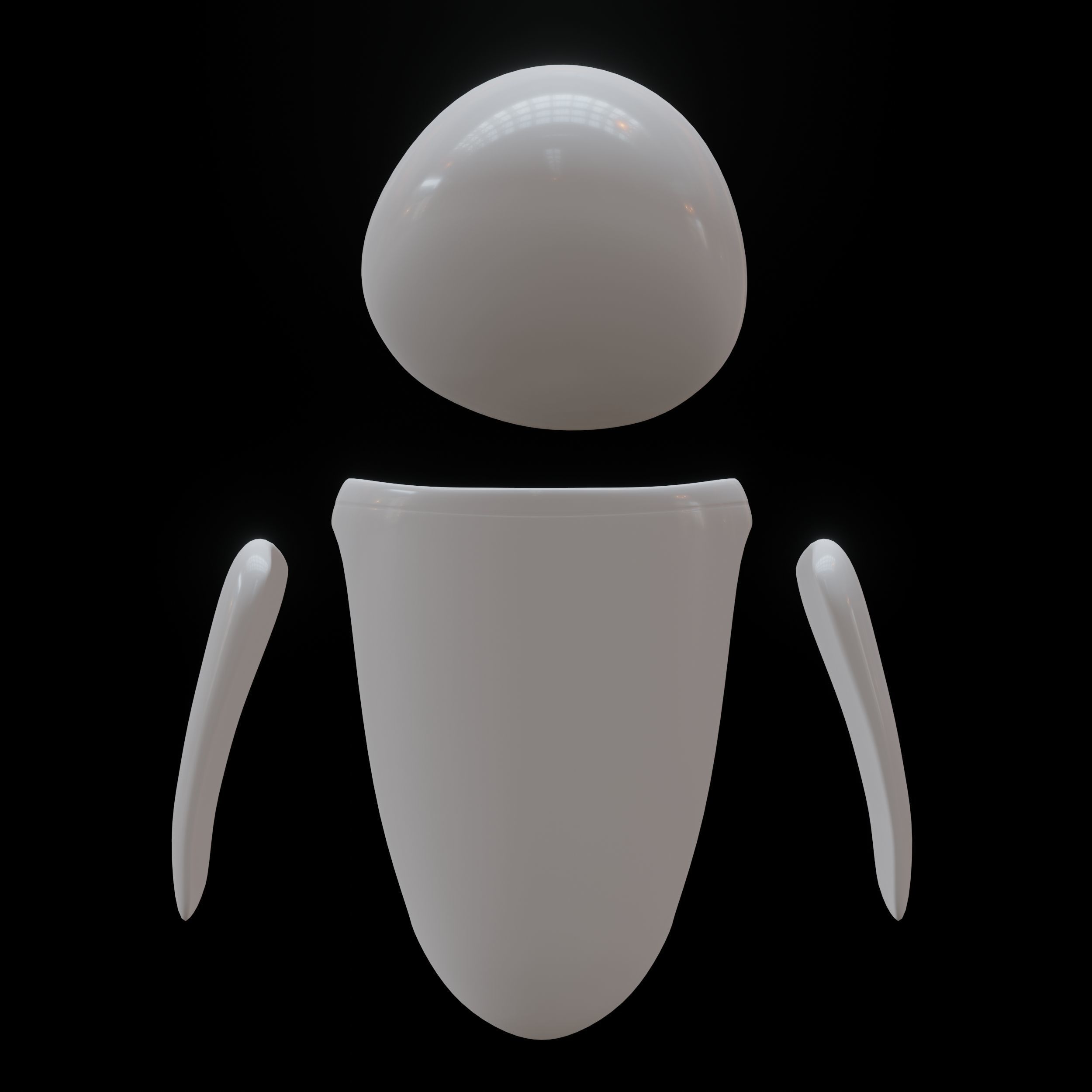 Eva - Wall-E Low-poly 3D model_11