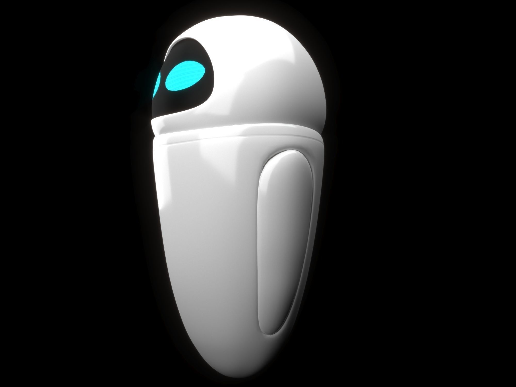 Eva - Wall-E Low-poly 3D model_15