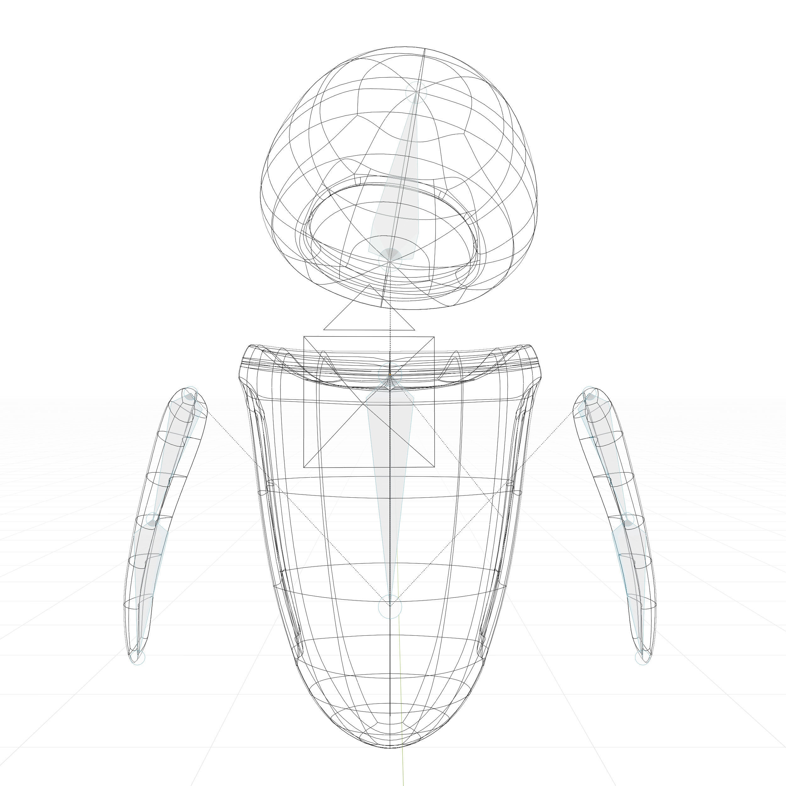 Eva - Wall-E Low-poly 3D model_13