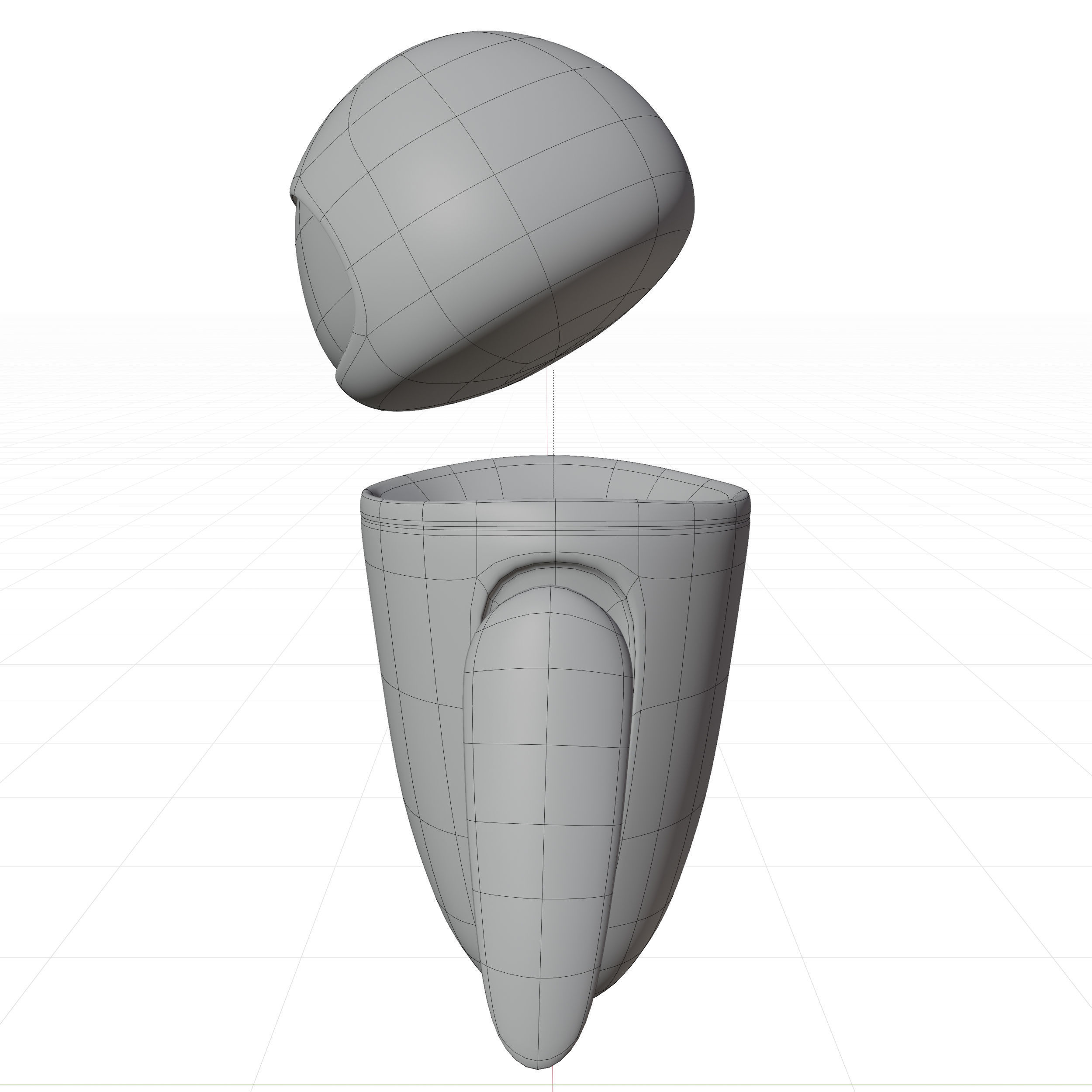 Eva - Wall-E Low-poly 3D model_6