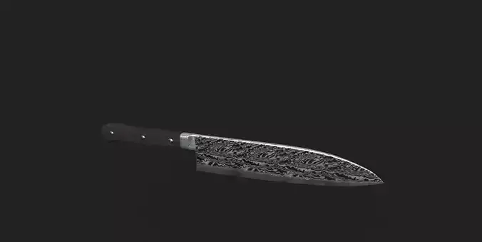 Damascus Kitchen Knife