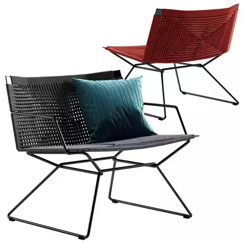 MDF Italia Neil Twist armchair 3D model