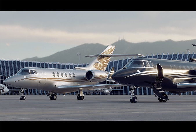 Hawker 900XP 3D model