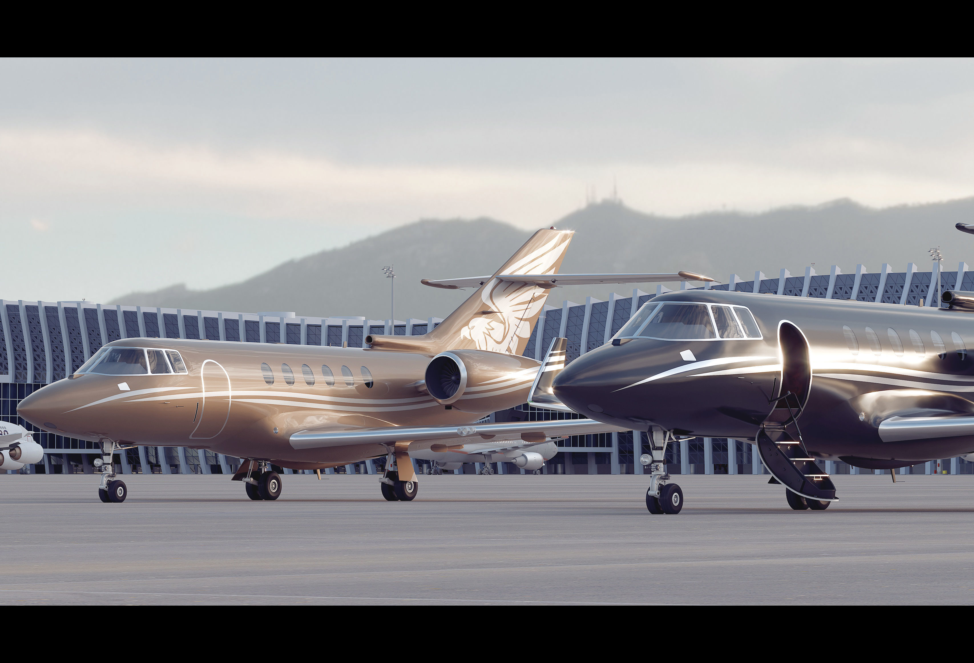 Hawker 900XP 3D model_5