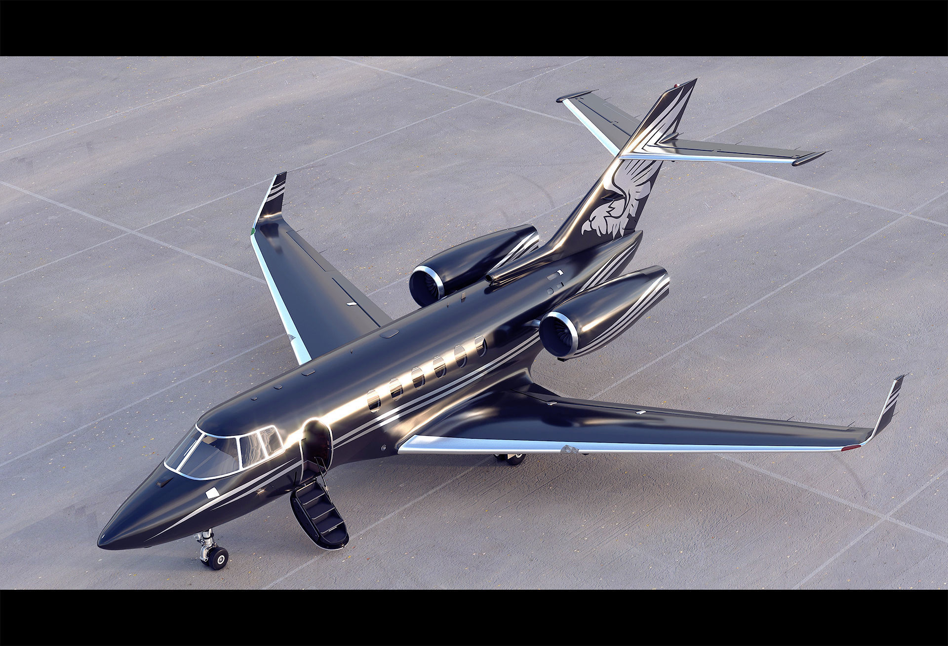 Hawker 900XP 3D model_4